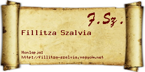 Fillitza Szalvia névjegykártya